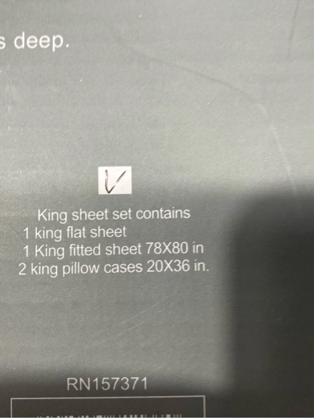 Tree Organic King Sheet Set — Grey